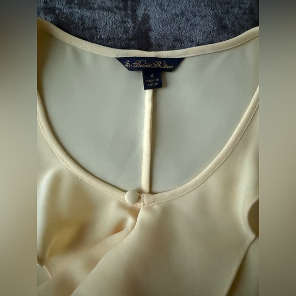 Brooks Brothers Cream Ruffle Blouse - Picture 5 of 8